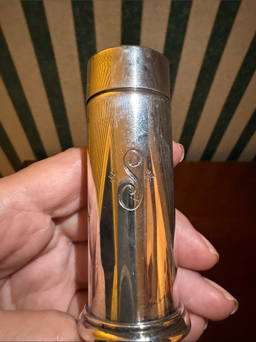 Tiffany & Company Sterling Silver Monogrammed “S” Salt and Pepper Shakers
